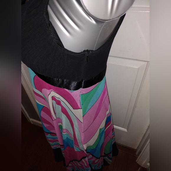 Sangria CUTE  Colorful Flow Dress Sz 8 - Picture 6 of 7